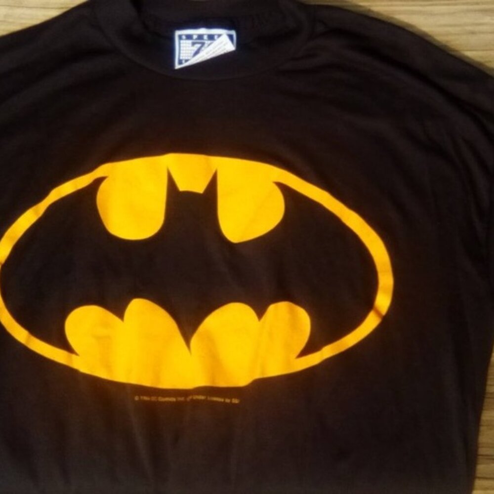 Vintage Batman T-Shirt Circa 1980's DC Comics Black L